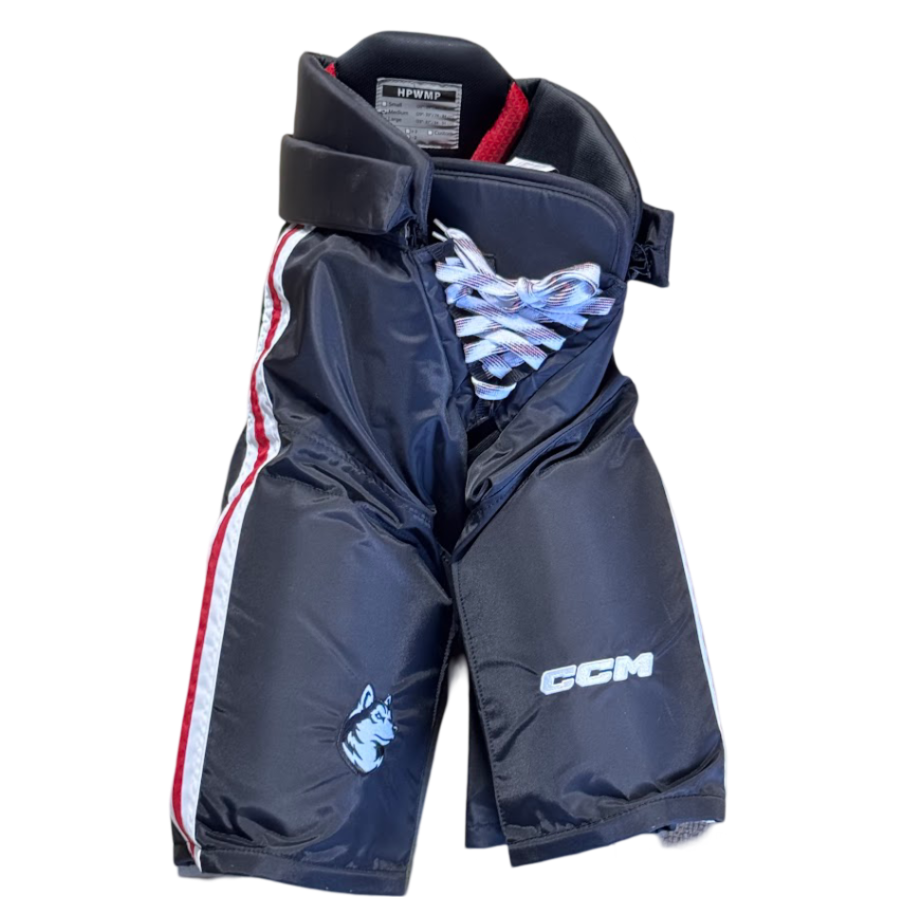 CCM - Pantalon de hockey pour femme HPWMP NCAA Pro Stock (noir/rouge/blanc)